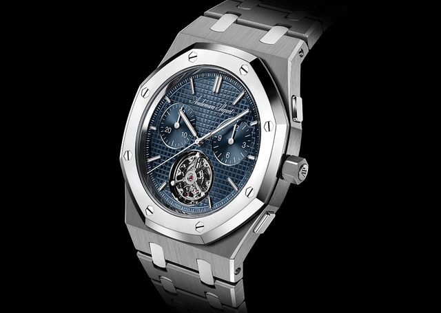 Audemars Piguet Royal Oak „Jumbo“ Extra-Thin Selfwinding Flying Tourbillon Chronograph RD#5 „150-Jähriges Jubiläum“ 39 mm, Referenz 26545XT.OO.1240XT.01