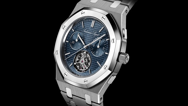 Audemars Piguet Royal Oak „Jumbo“ Extra-Thin Selfwinding Flying Tourbillon Chronograph RD#5 „150-Jähriges Jubiläum“ 39 mm, Referenz 26545XT.OO.1240XT.01