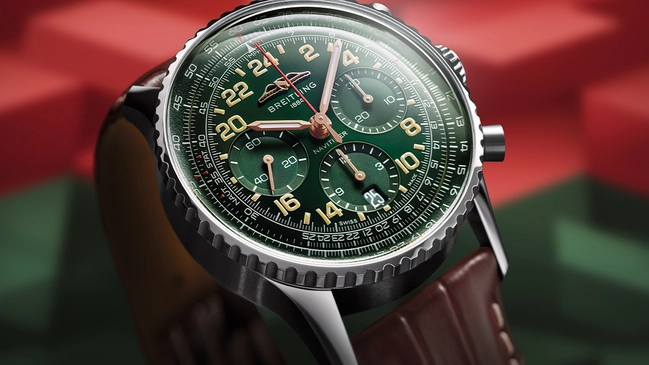 Breitling – Navitimer B02 Chronograph 41 Cosmonaute Signature Collection, Fliegeruhr mit Handaufzugswerk