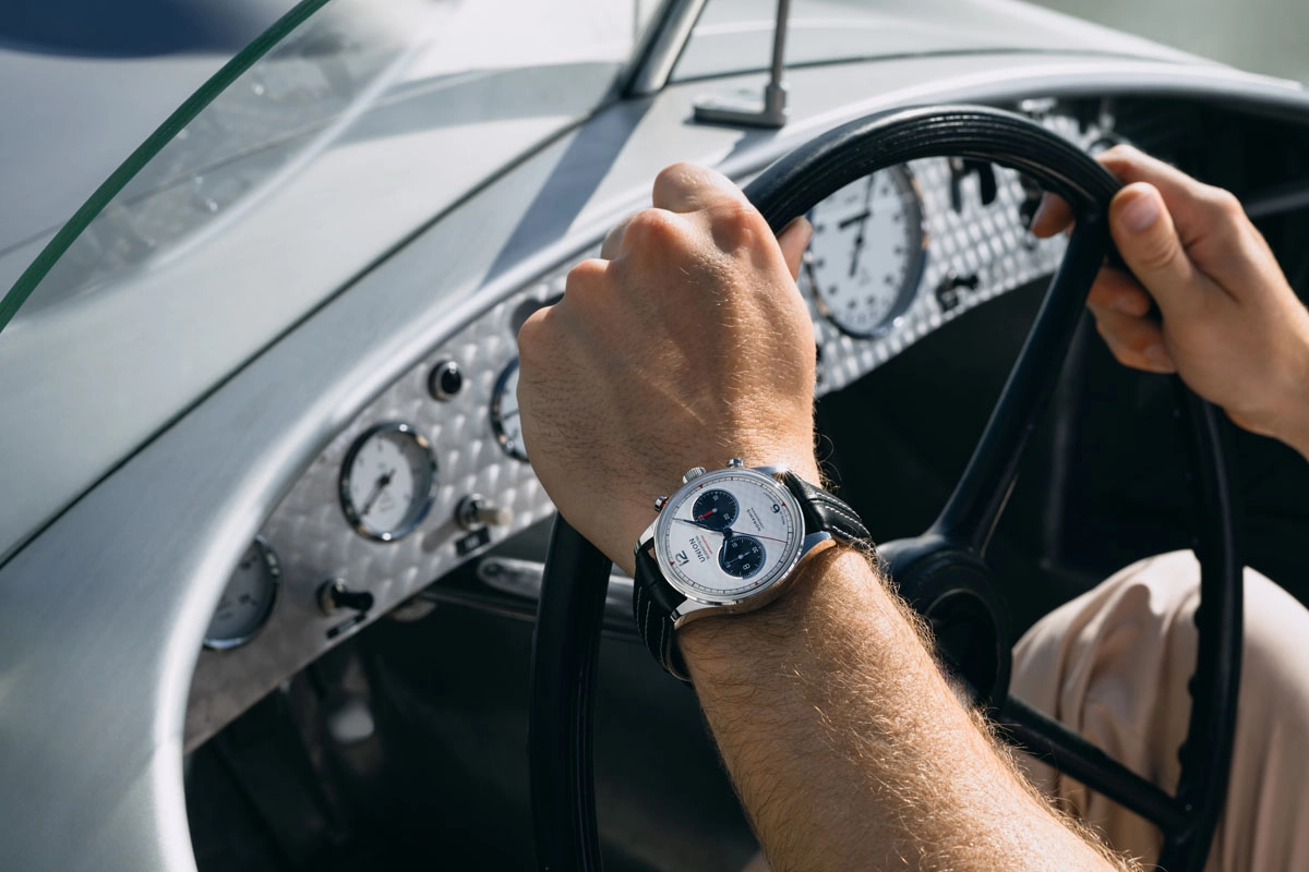 Union Glashütte Noramis Chronograph Limited Edition Sachsen Classic Wristshot im Großen Werkmeister