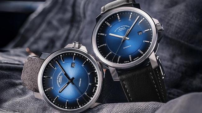 Mühle-Glashütte – 29er Casual, Automatikuhr mit Edelstahlgehäuse und blauem Zifferblatt