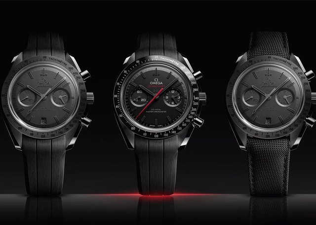 Speedmaster Dark and Grey Side of the Moon, Chronograph mit Manufakturkaliber aus Keramik