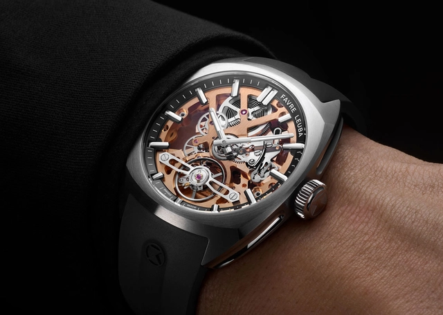Favre Leuba: Chief Skeleton Golden Black Wristshot