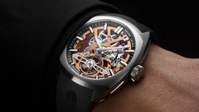 Favre Leuba: Chief Skeleton Golden Black Wristshot