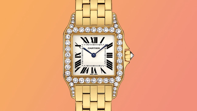 Cartier Santos Demoiselle Uhr in Gold