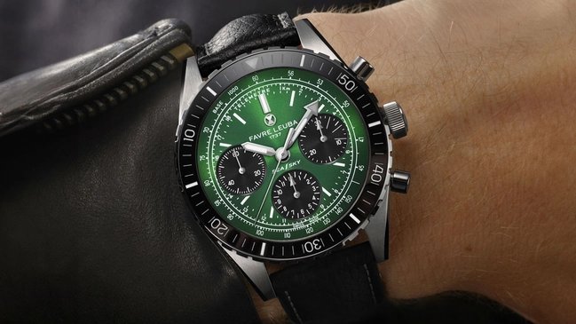 Favre Leuba: Sea Sky Revival in Grün am Arm