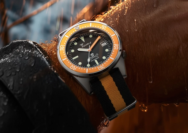 Squale X Sea Sheperd – 1521 Sea Sheperd Limited Edition, Taucheruhr mit orangefarbener Lünette