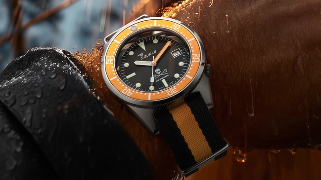 Squale X Sea Sheperd – 1521 Sea Sheperd Limited Edition, Taucheruhr mit orangefarbener Lünette