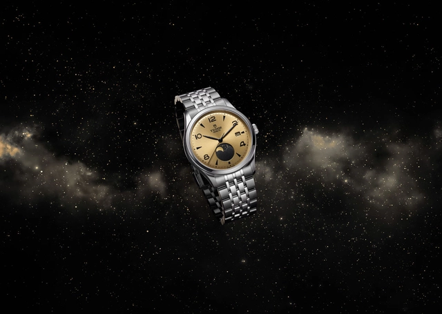 Tudor 1926 Luna mit champagnerfarbenem Zifferblatt Moodfoto