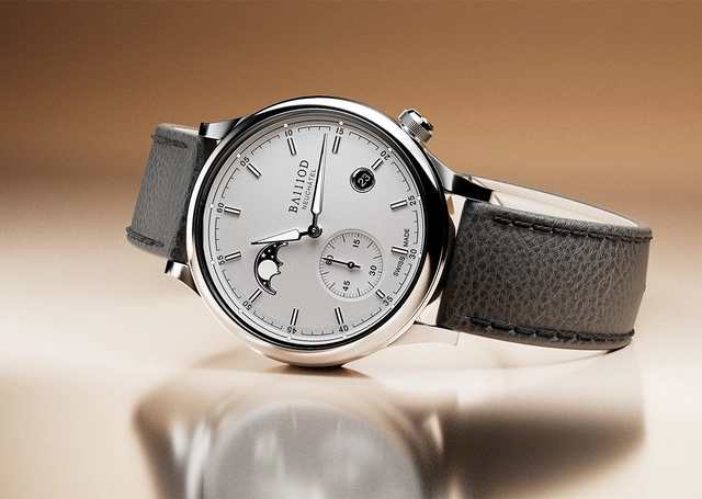 Ba111od Chapter 8 Mondphase, Uhr mit weißem Zifferblatt