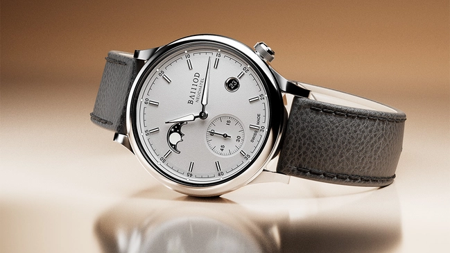 Ba111od Chapter 8 Mondphase, Uhr mit weißem Zifferblatt