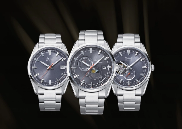 Orient 75th anniversary limited edition Orient Stretto, drei Uhren