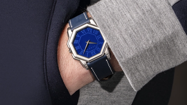 Beda’a – Blue Angles, Dresswatch mit blauem Zifferblatt