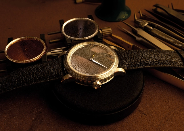 GoS – Fullerö Sword, Edelstahluhr mit diversen Werkteilen