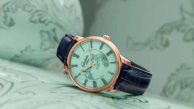 Glashütte Original Senator Meißen Edition in Seladongrün