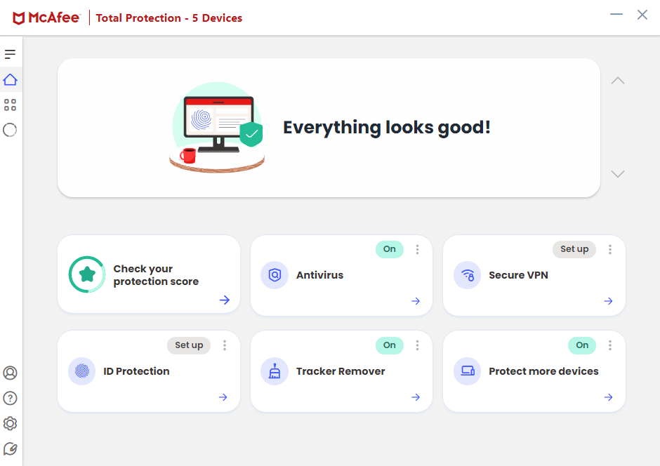 Screenshot McAfee Total Protection