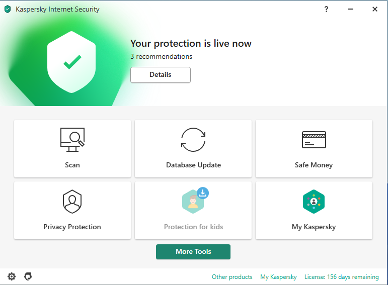 Screenshot Kaspersky Internet Security