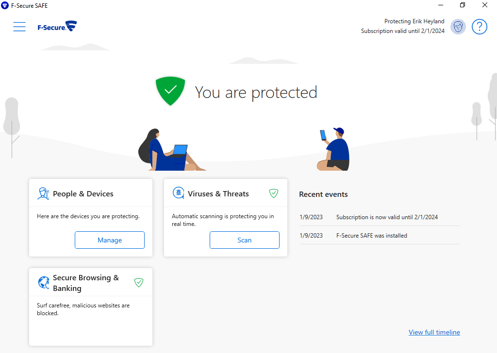 Screenshot F-Secure SAFE