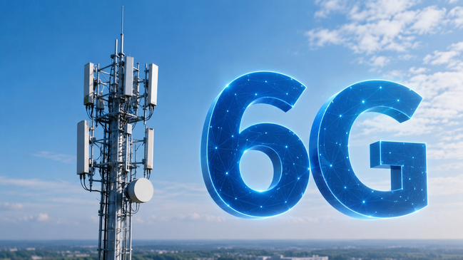 6G mit Funkturm