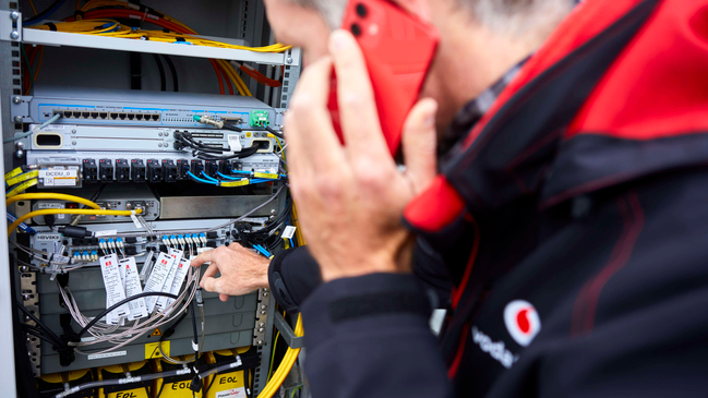 Vodafone-Netztechniker