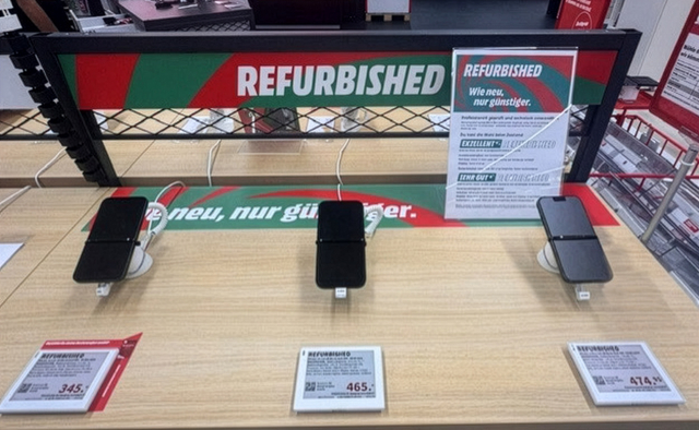 Beispielsbild von Refurbished Smartphones bei Mediamarkt Schweiz