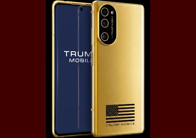 Trump Phone von vorne und hinten