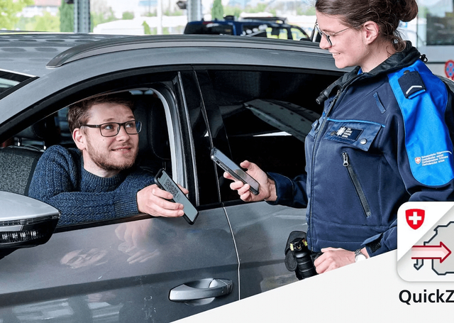 Die App QuickZoll im Einsatz an der Grenze