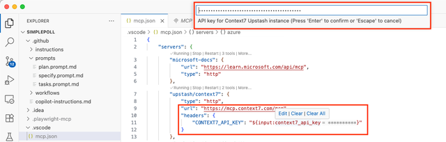 Secret-Werte in der Konfiguration (Bild 2)