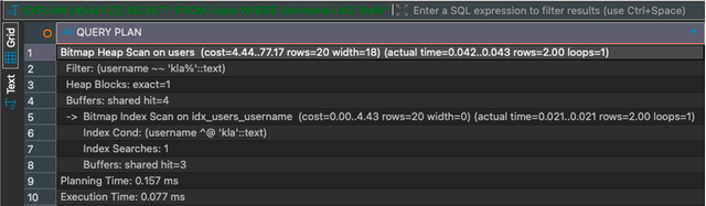 Der SP-GiST-Index verbessert die Abfrage (Bild 4)