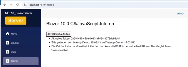Ausgabe des Beispiels (Bild 13)