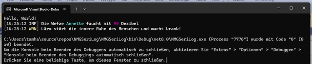 Parameter erscheinen farblich hervorgehoben (Bild 4)