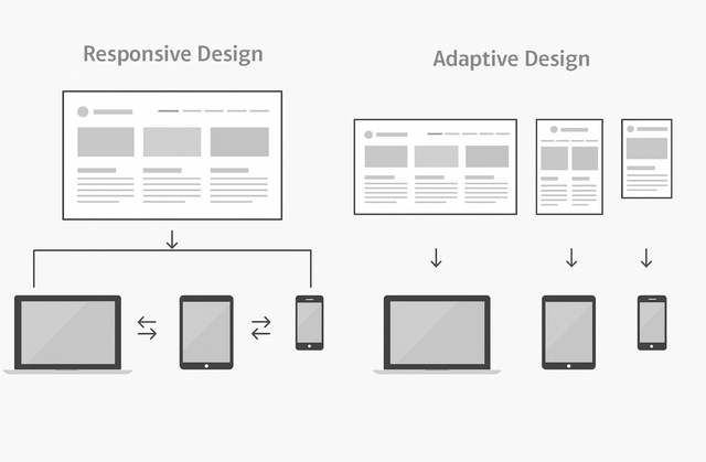 Responsives versus adaptives Layout (Design) (Bild 1)
