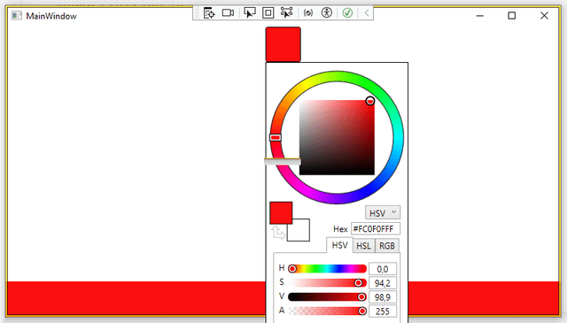 Der Color Picker im ausgeklappten Zustand (Bild 2)