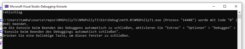 Die Payload wird trotz Polly-Integration nur einmal ausgeführt (Bild 3)