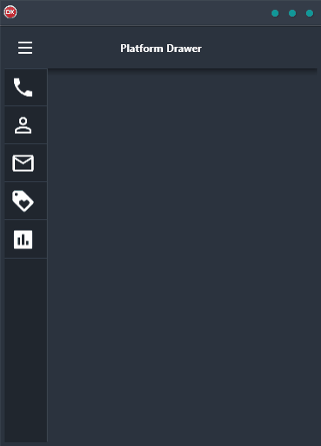 Das Drawer-Menü – gut zu verwenden auf mobilen Devices (Bild 3)