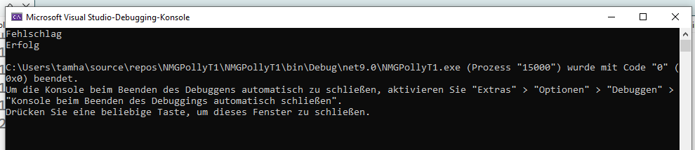 Polly wiederholt die Ausführung, bis „alles am Platz“ ist (Bild 4)