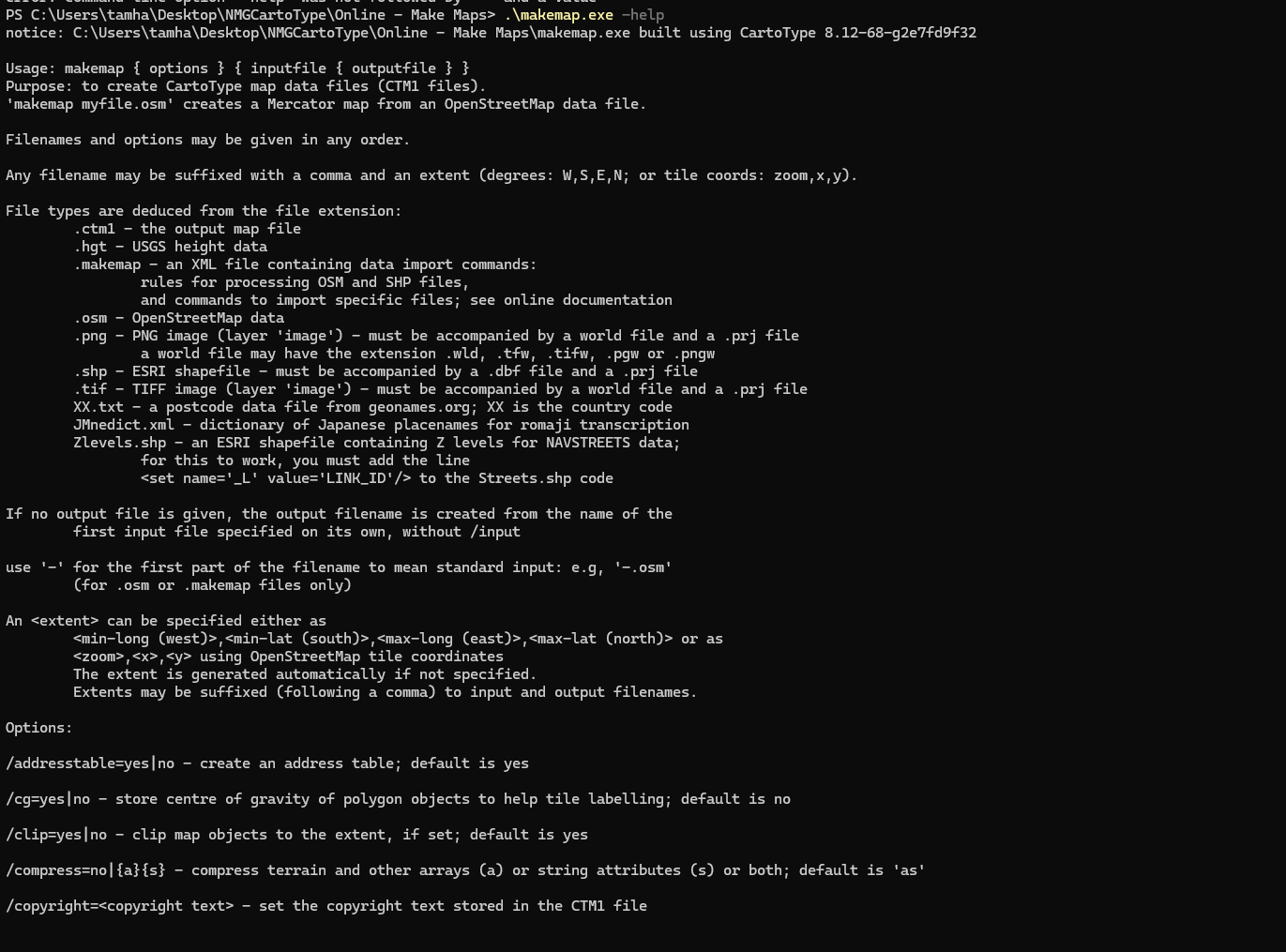 makemap zeigt sich durchaus hilfsbereit (Bild 3)