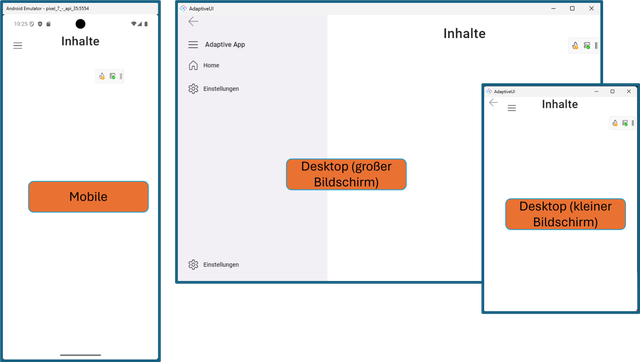 Navigation und Content auf Mobile und Desktop (Bild 4)