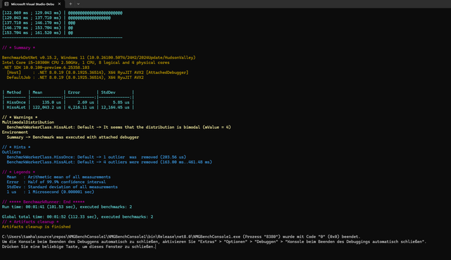 Nach dem Konzert folgt die Analyse (Bild 2)