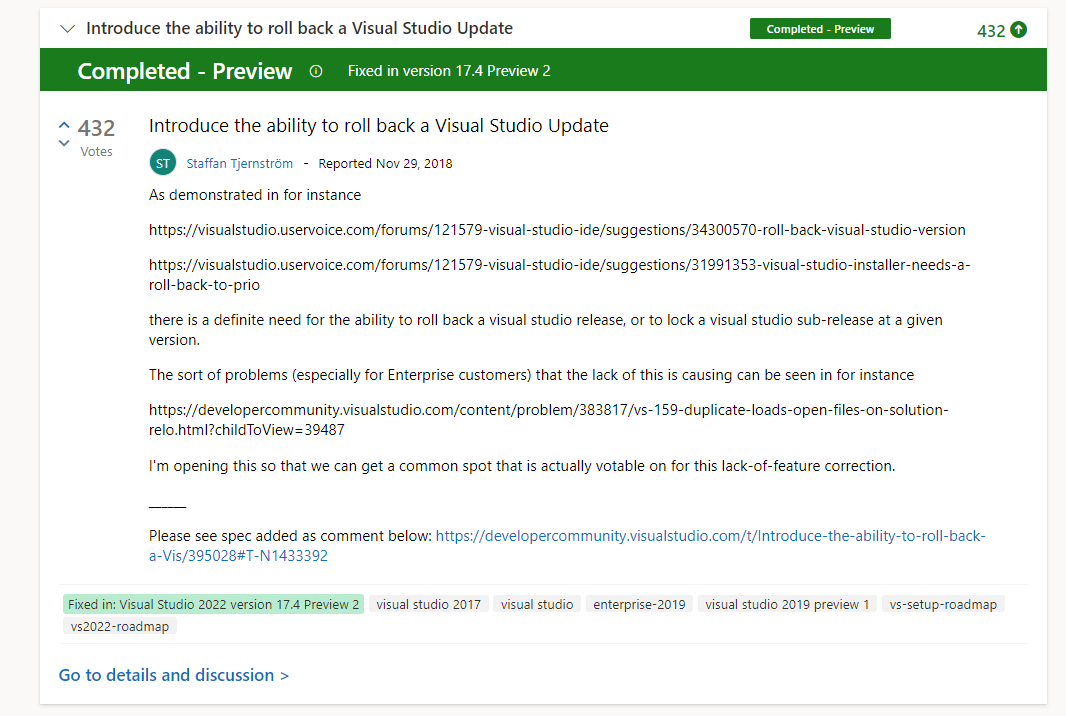 Visual Studio: Problematische Updates zurückrollen | DWX Developer World