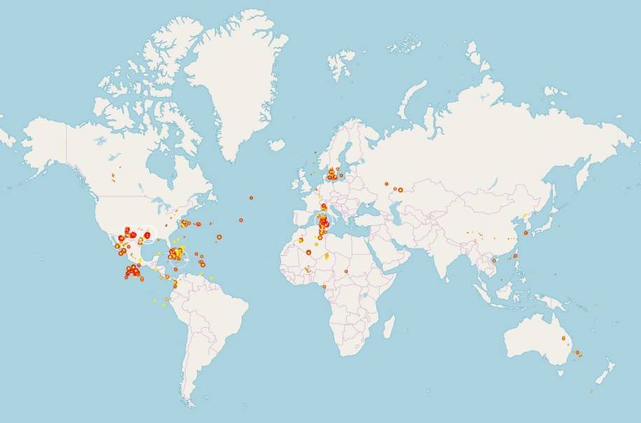 Screenshot Lightningmaps.org