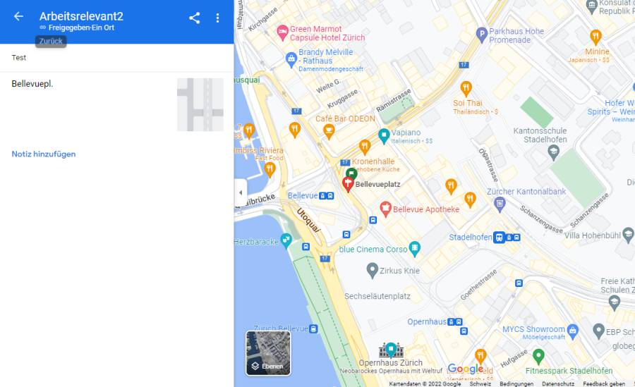 Google Maps im Desktop-Browser