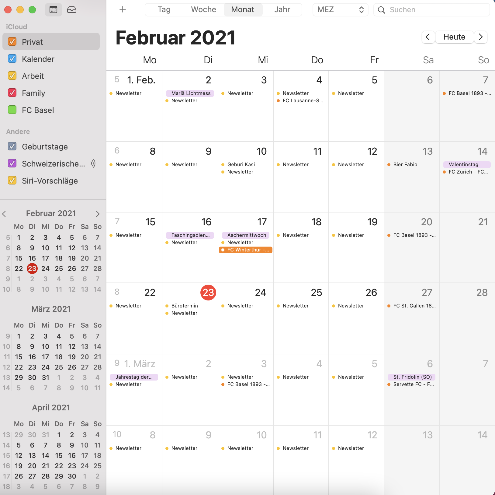 Screenshot kleinere Darstellung