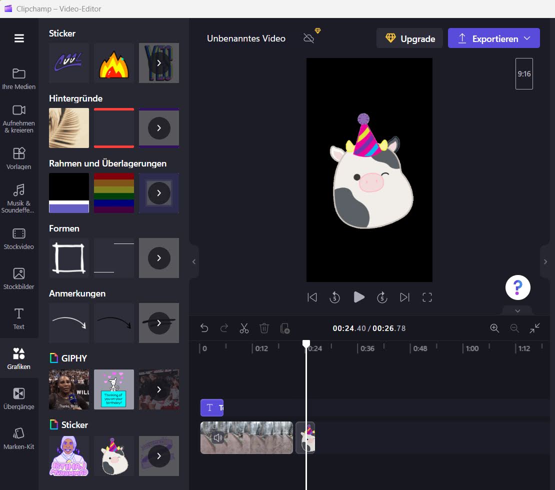 Hinzufügen von Grafiken