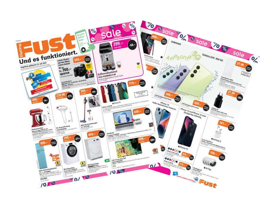 Abbildung des Sale-Flyers von Fust