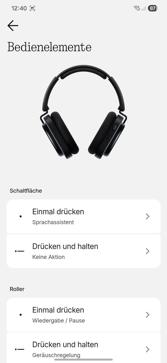 Die App und die Steuerelemente am Kopfhörer gehören zu den besten im Kopfhörerbereich