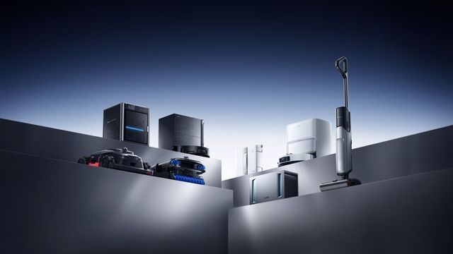 Zu sehen sind verschiedenen Smart-Home-Geräte  wie Saugroboter  vom Hersteller Mova