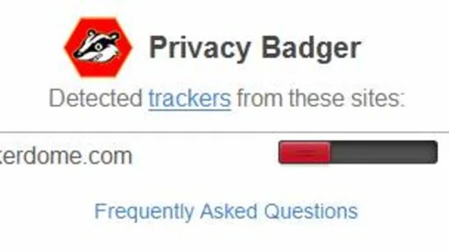Screenshot Privacy Badger