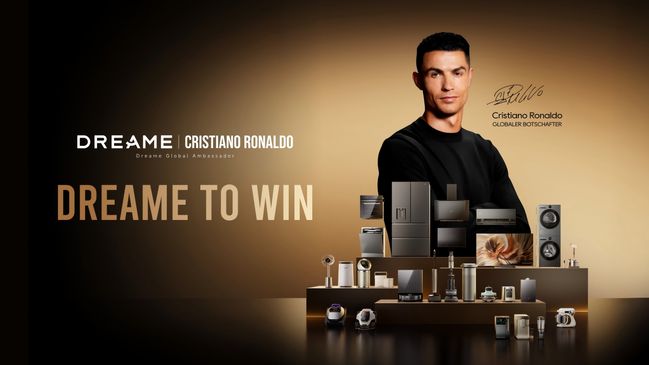 Christiano Ronaldo als Dreame Markenbotschafter