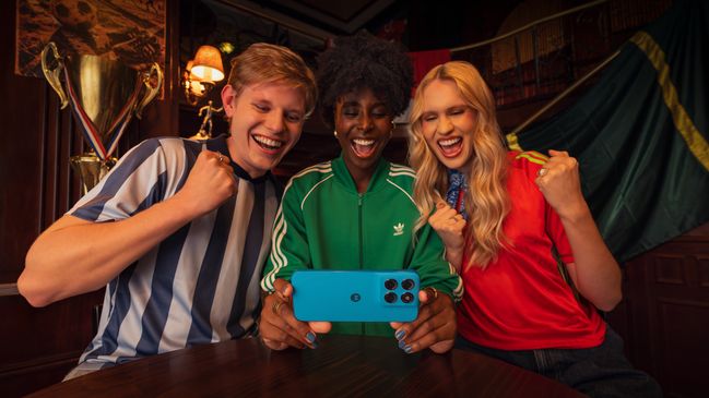 Spieler mit Smartphone